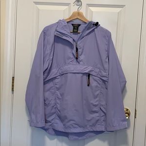 Lilac vintage LL Bean pullover windbreaker